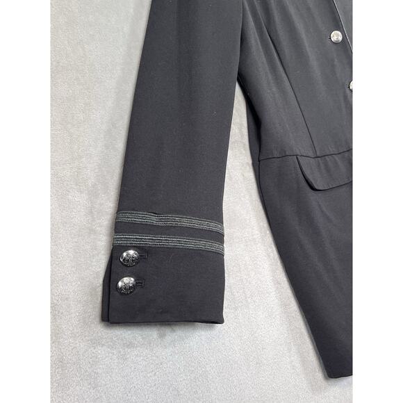 Lauren Ralph Lauren Black Military Jacket Womens Mandarin Collar Size XL - Picture 5 of 13